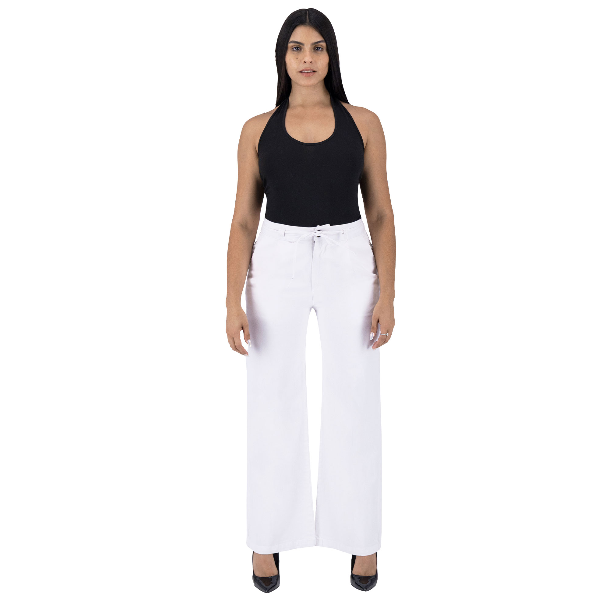 Foto 4 pulgar | Pantalón Pierna Ancha Britos Jeans Mujer Gabardina 025819