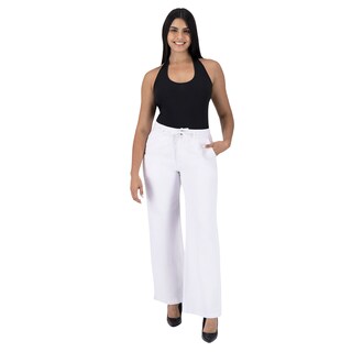 Foto 5 | Pantalón Pierna Ancha Britos Jeans Mujer Gabardina 025819