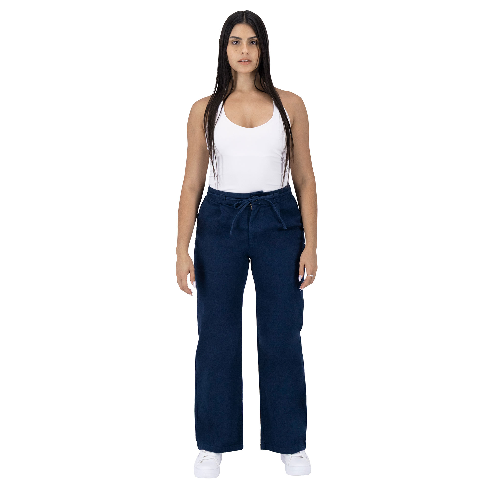 Foto 4 pulgar | Pantalón Pierna Ancha Britos Jeans Mujer Gabardina 025818