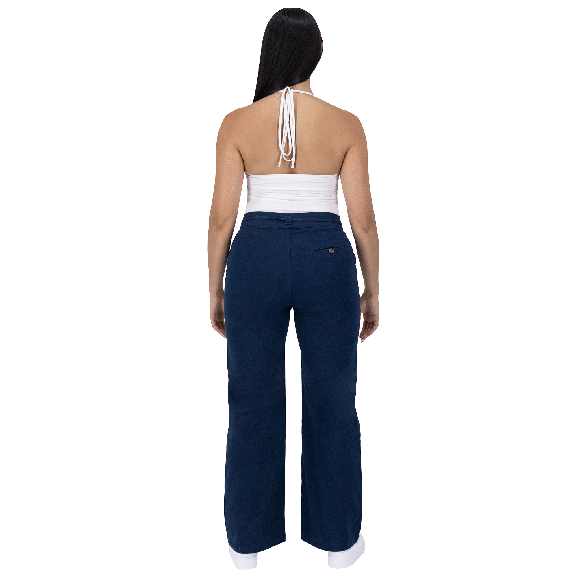 Foto 4 | Pantalón Pierna Ancha Britos Jeans Mujer Gabardina 025818
