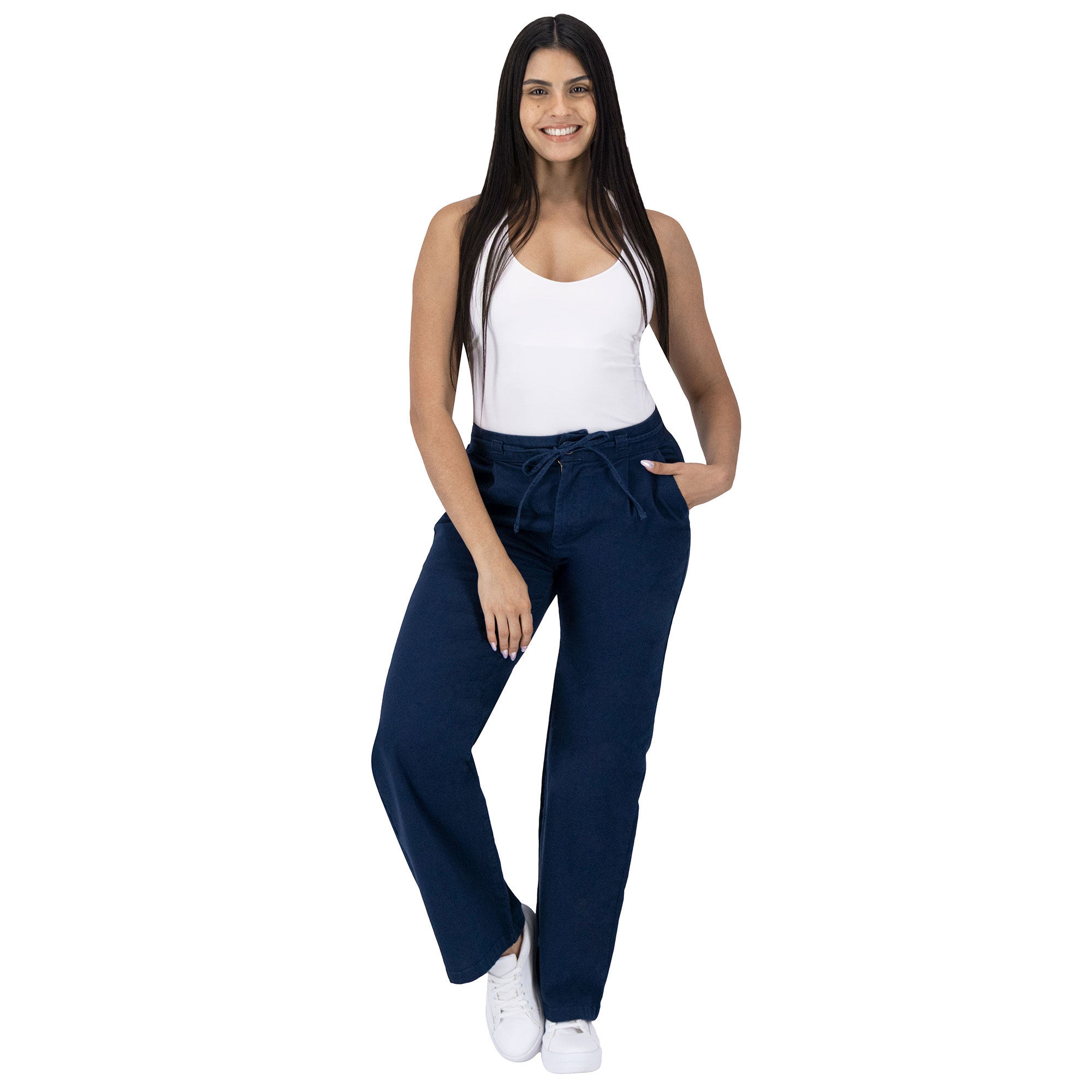 Foto 5 | Pantalón Pierna Ancha Britos Jeans Mujer Gabardina 025818