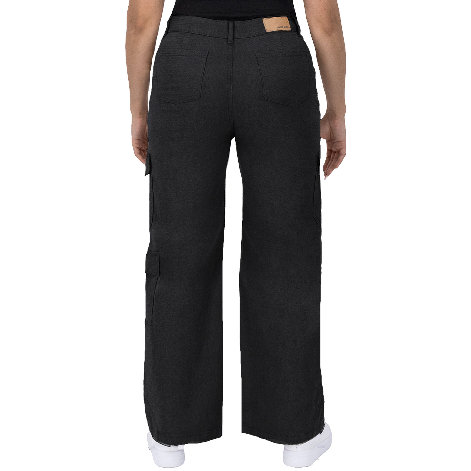 Foto 3 pulgar | Pantalón Cargo Britos Jeans Mujer Pierna Ancha 025621