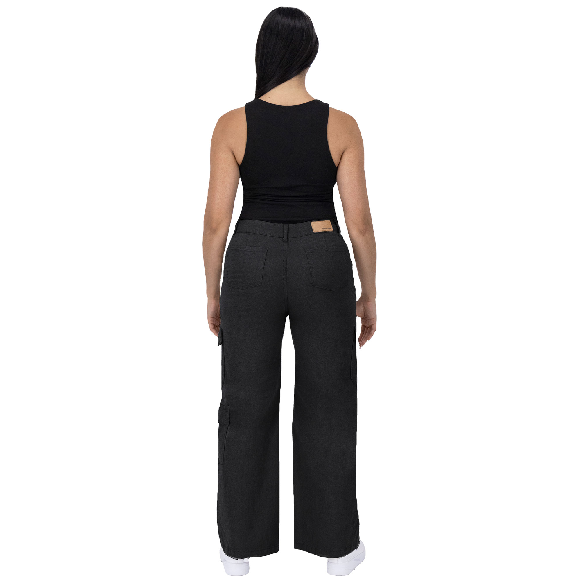 Foto 5 pulgar | Pantalón Cargo Britos Jeans Mujer Pierna Ancha 025621