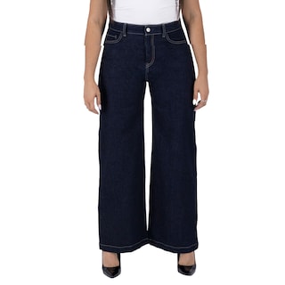 Foto 1 | Pantalón Pierna Ancha Britos Jeans Mujer Mezclilla 025825