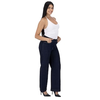 Foto 5 | Pantalón Pierna Ancha Britos Jeans Mujer Mezclilla 025825