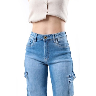 Foto 3 | Jeans Wide Leg Fit /juvenil 1788 (azul Claro) Azul