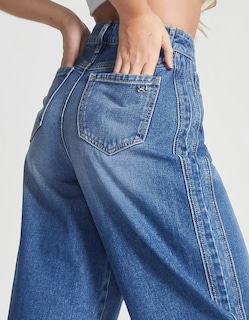 Foto 4 | Jeans Mujer Barrel Cintura Super Alta 9886stme Seven Jeans