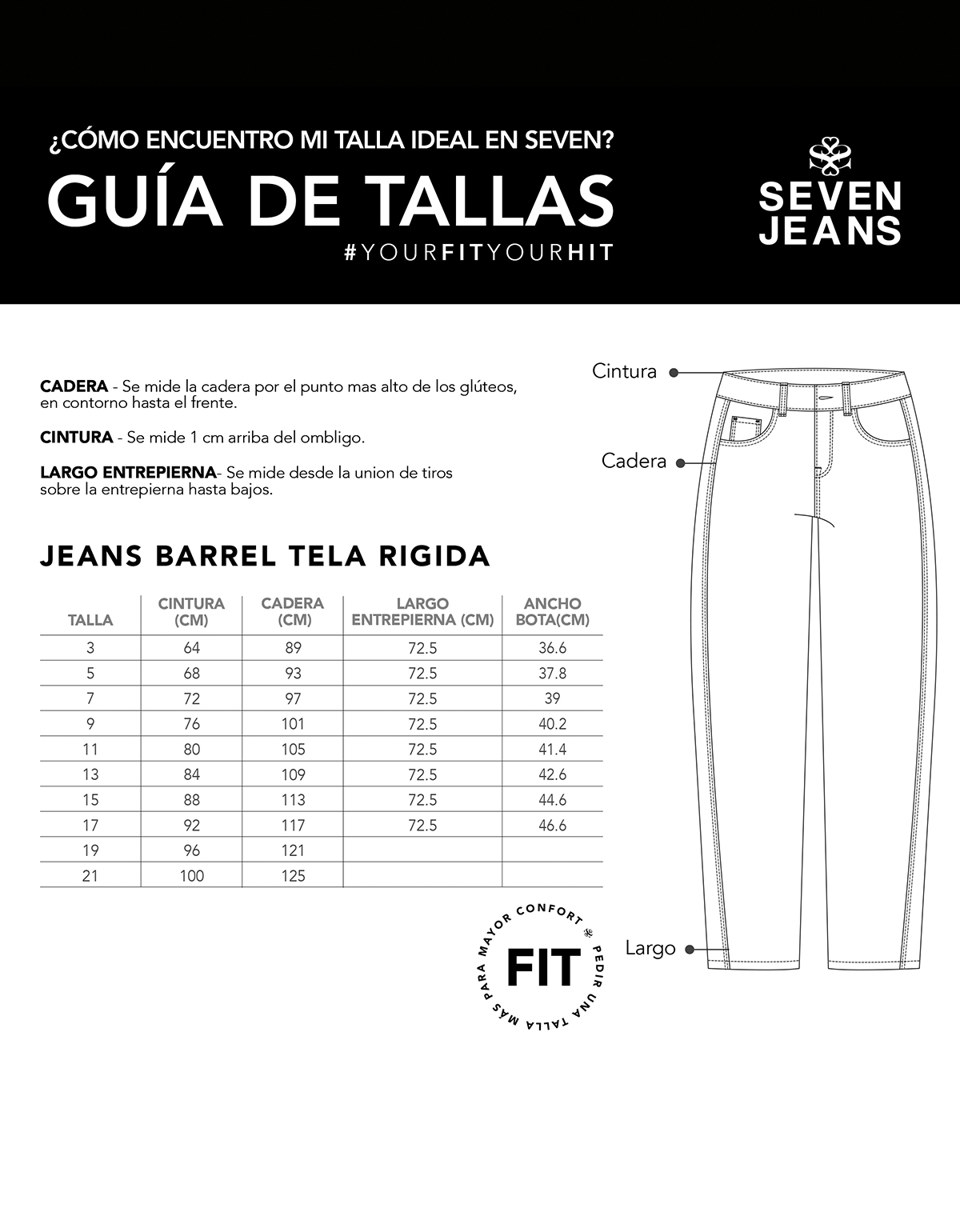 Foto 8 pulgar | Jeans Mujer Barrel Cintura Super Alta 9886stme Seven Jeans