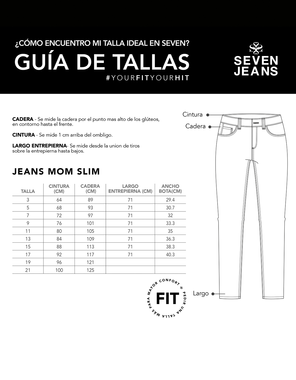 Foto 8 pulgar | Jeans Mujer Mom Slim Cintura Alta 0076stmel Seven Jeans