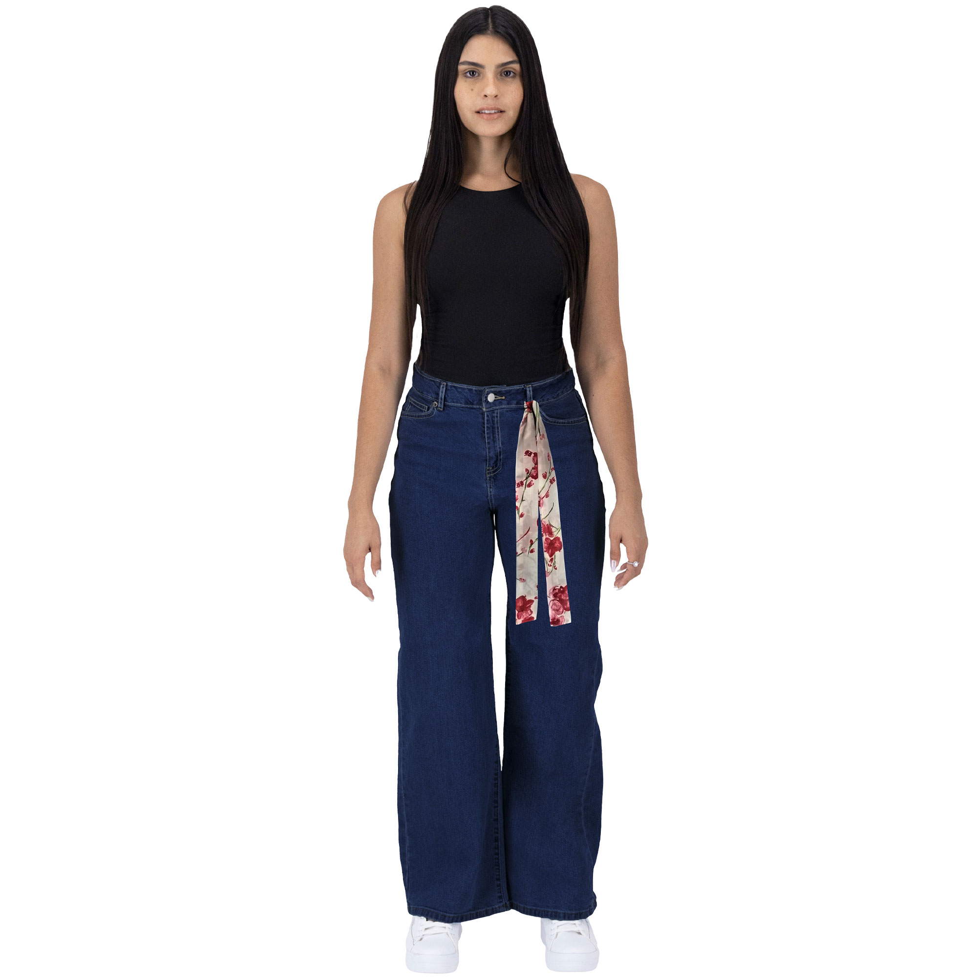 Foto 4 pulgar | Pantalón Pierna Amplia Britos Jeans Mujer Mezclilla 025831