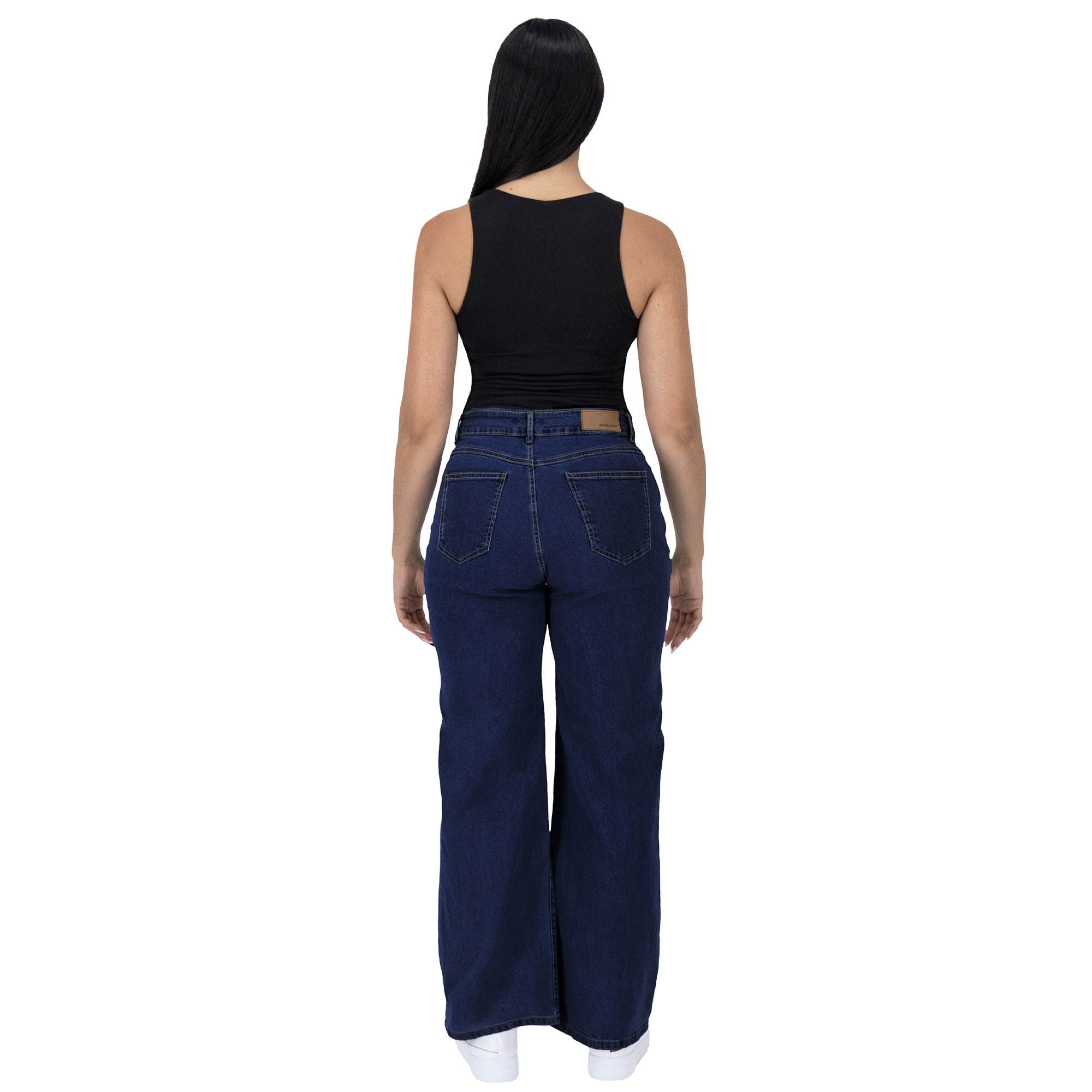 Foto 4 | Pantalón Pierna Amplia Britos Jeans Mujer Mezclilla 025831