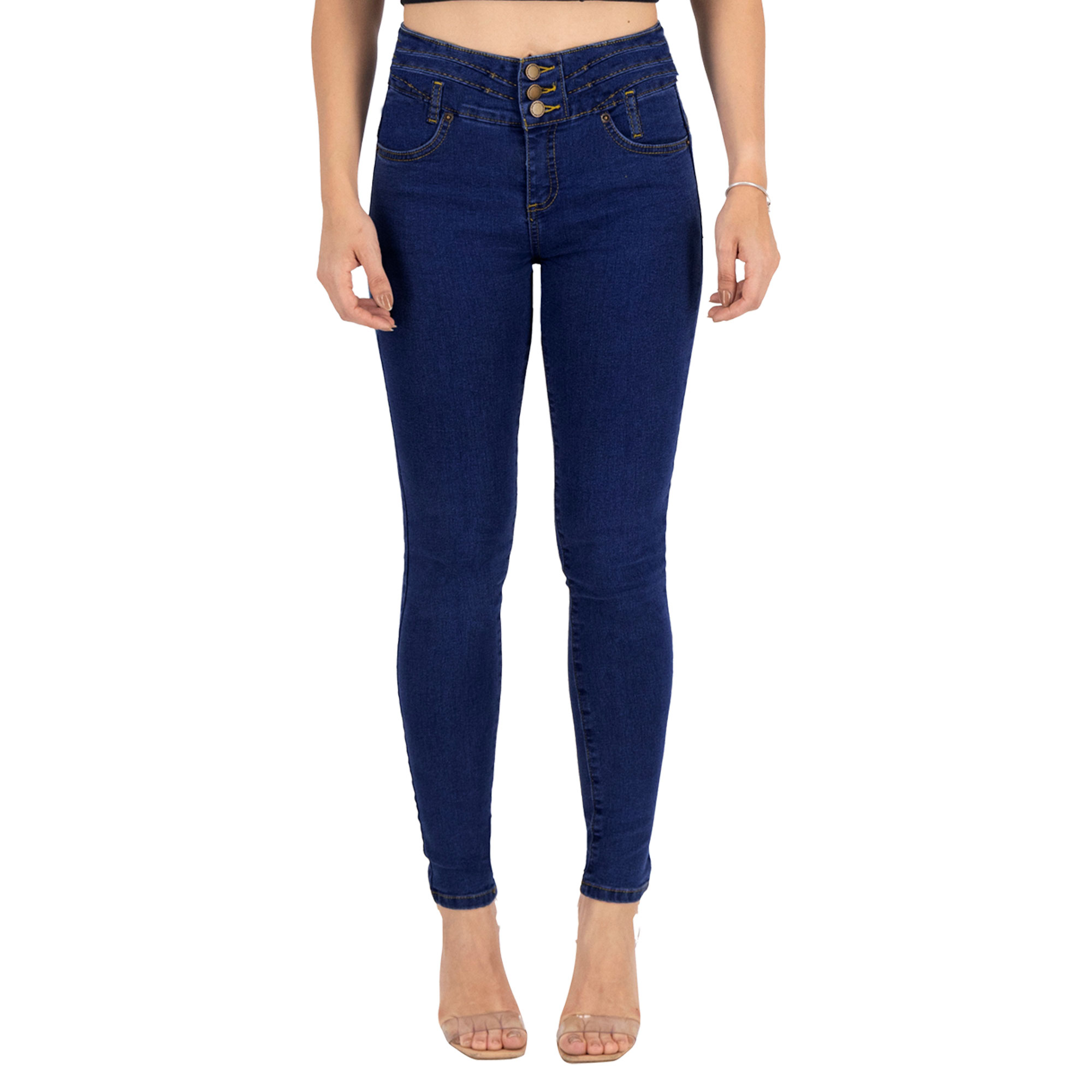 Foto 2 pulgar | Pantalón Skinny Britos Jeans Mujer Mezclilla Azul 025378