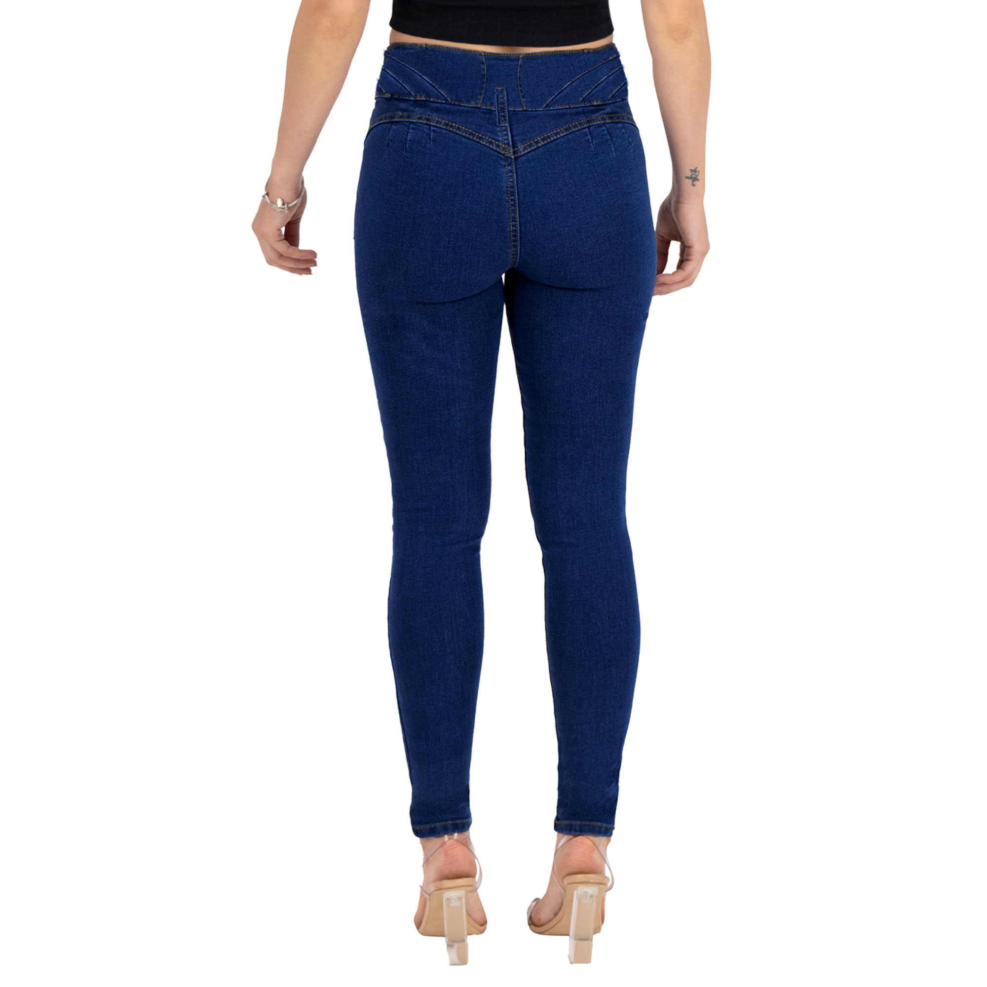 Foto 3 pulgar | Pantalón Skinny Britos Jeans Mujer Mezclilla Azul 025378