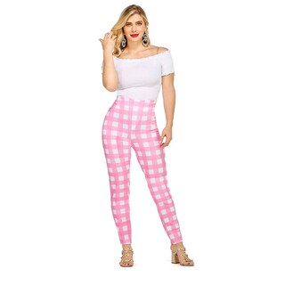 Foto 1 | Pantalón Ajustado Mundo Terra con Estampado de Cuadros