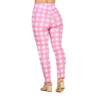 Foto 3 | Pantalón Ajustado Mundo Terra con Estampado de Cuadros
