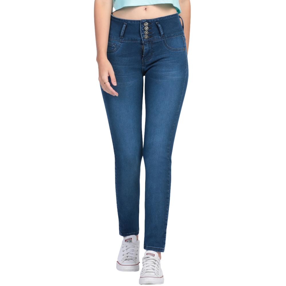 Pantalón LEE 518-Jeans Skinny Shape Up color Azul Mujer 251