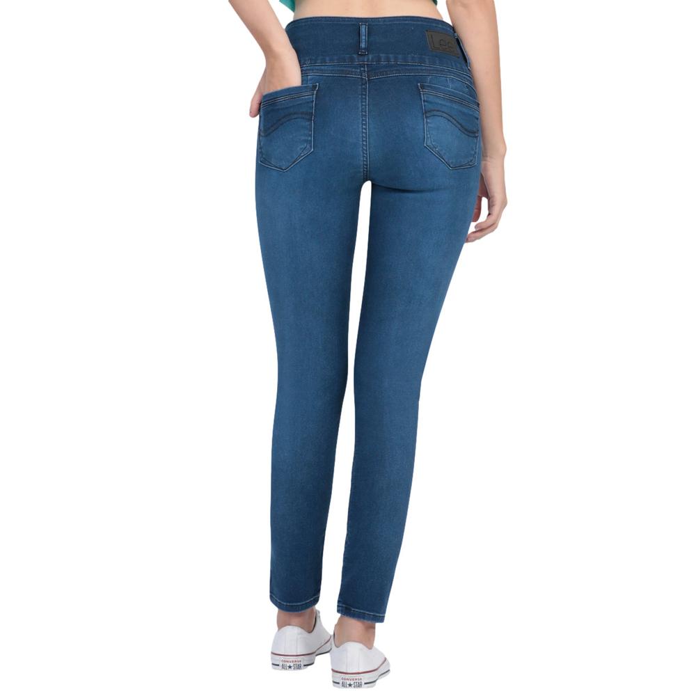 Foto 4 pulgar | Pantalón LEE 518-Jeans Skinny Shape Up color Azul Mujer 251