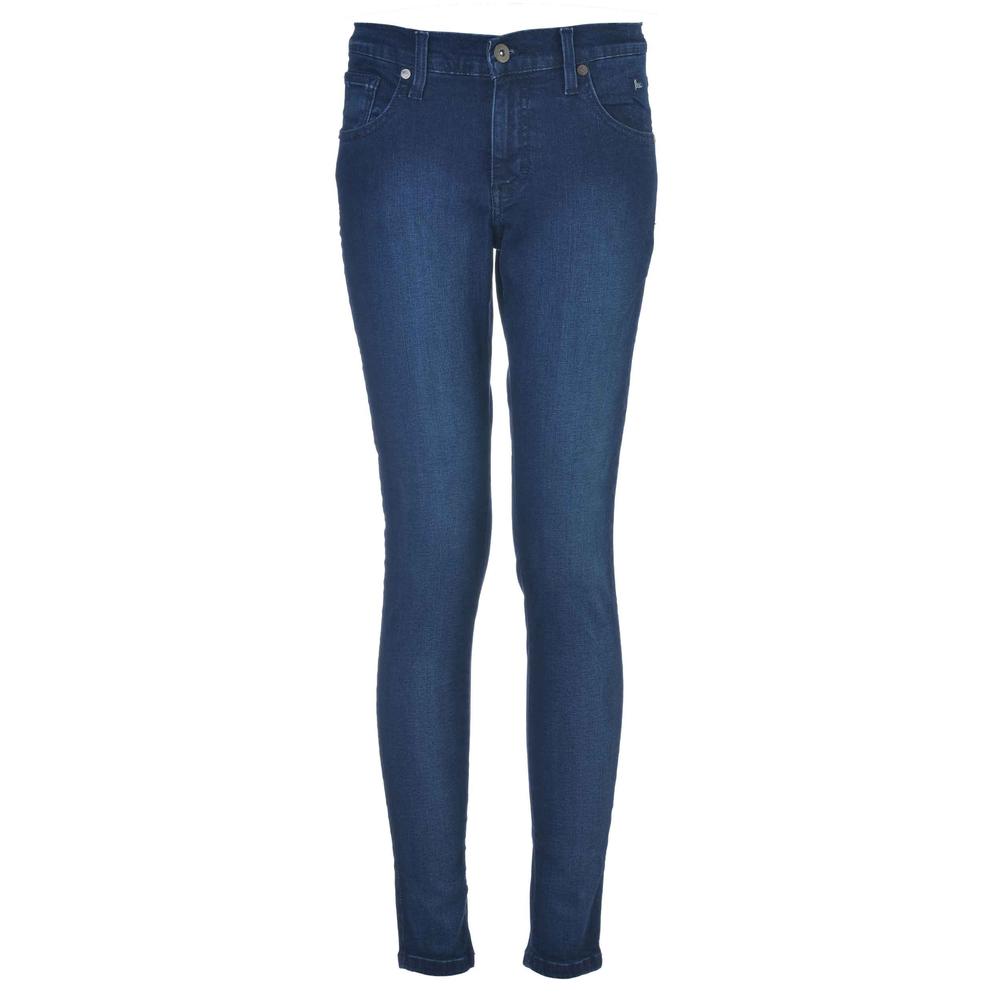 Pantalón LEE 502-Jeans Skinny Cintura Alta color Azul Mujer RI51