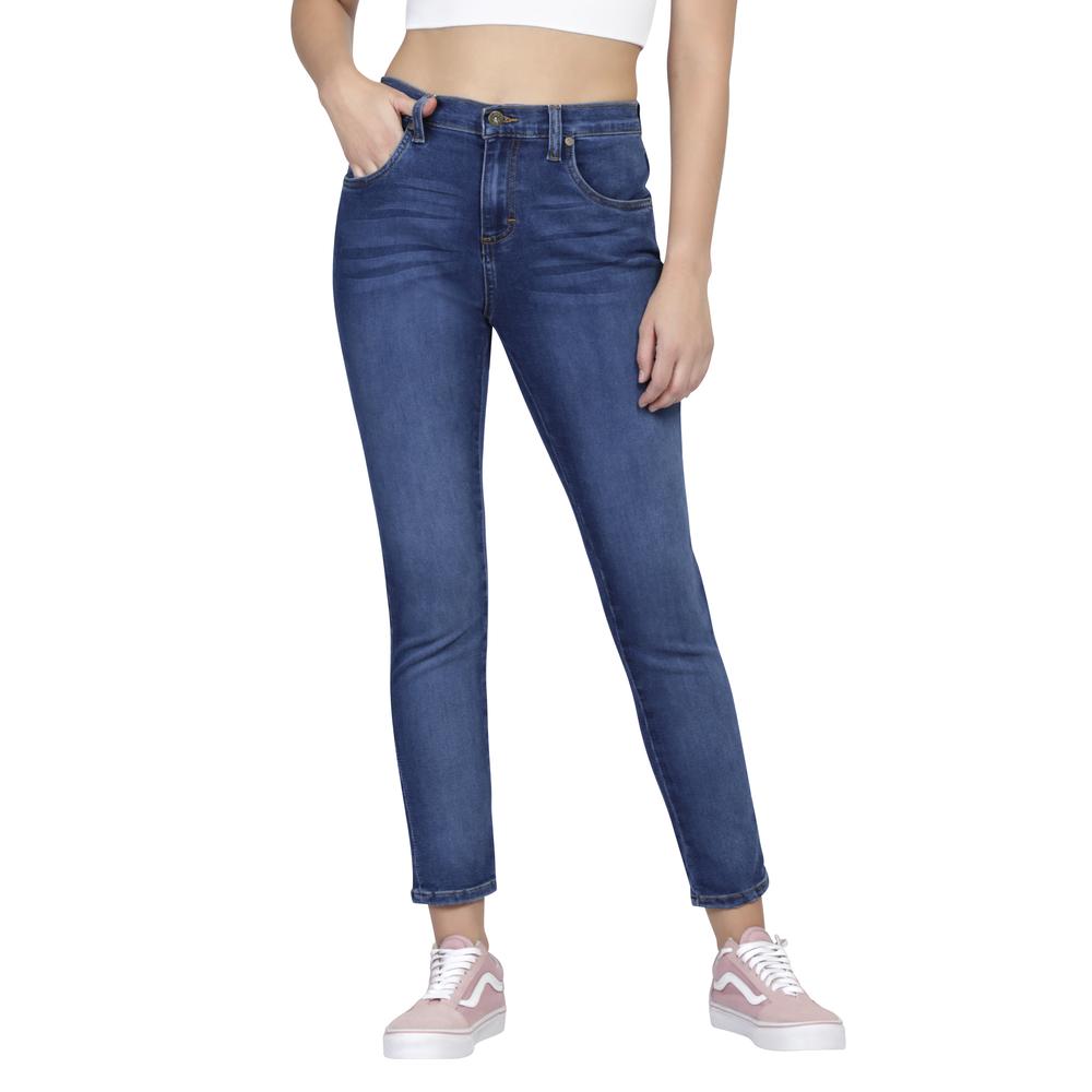 Pantalón LEE 645-Jeans Skinny Pretina Alta color Azul Mujer 45M2