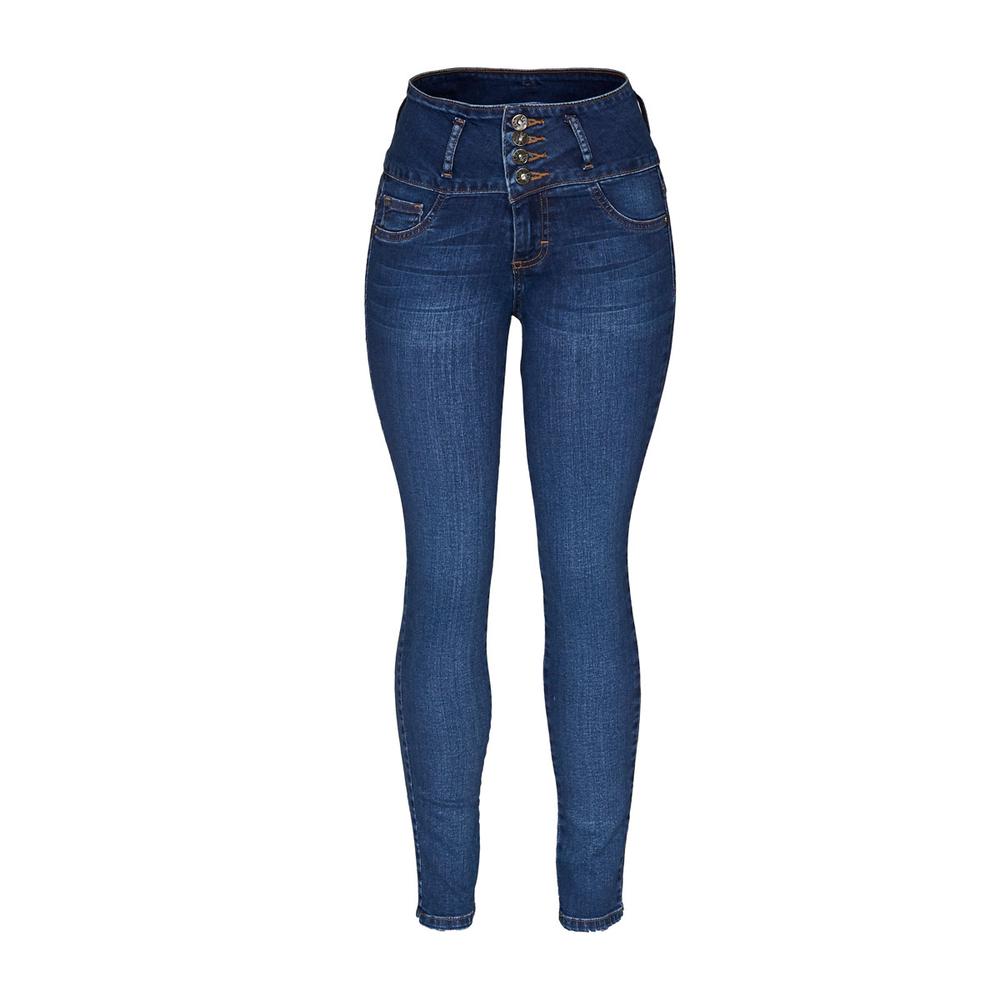 Pantalón LEE 518-Jeans Skinny Booty Up color Azul Mujer RI42