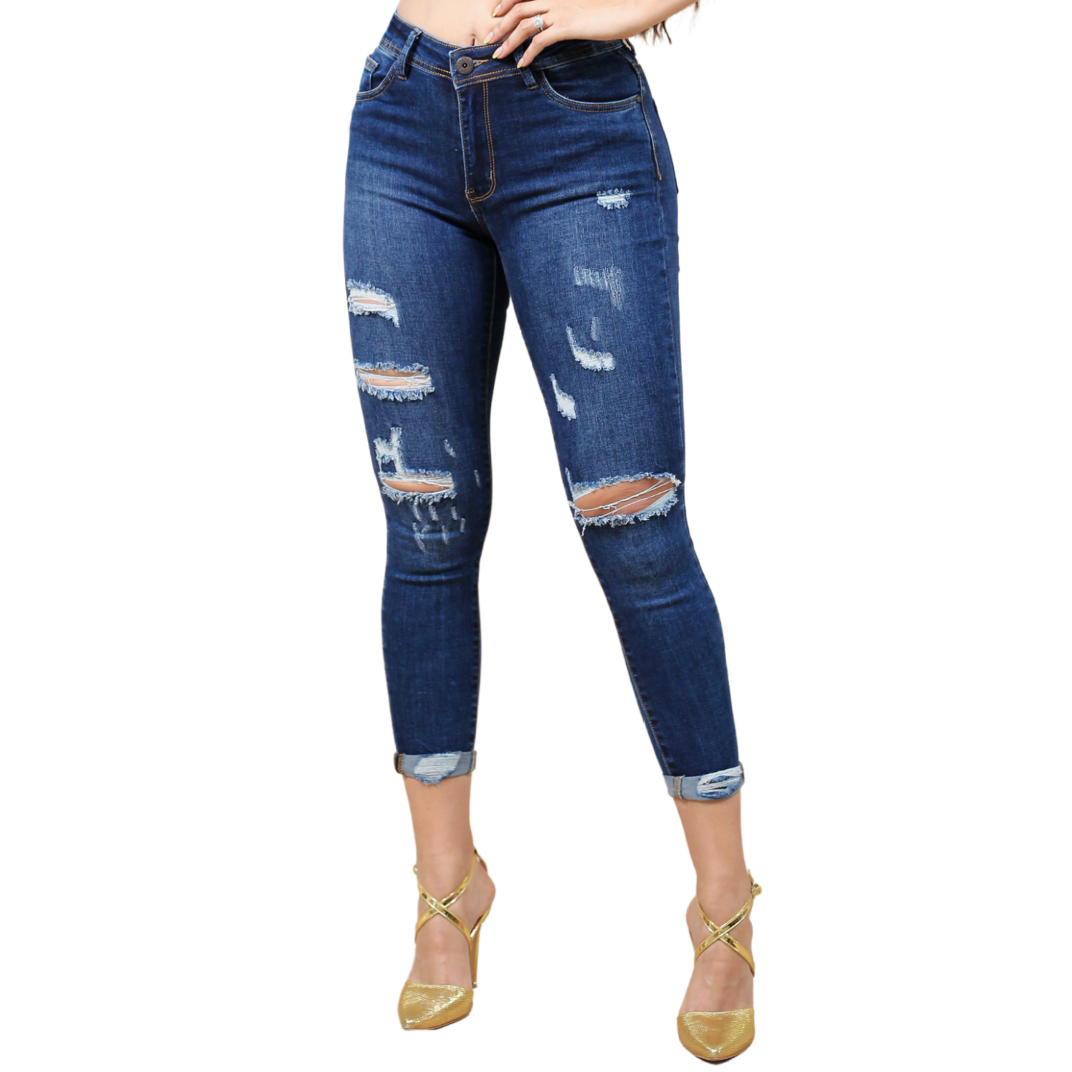 Jeans Skinny Juvenil Kyrath 1772 color Azul Oscuro