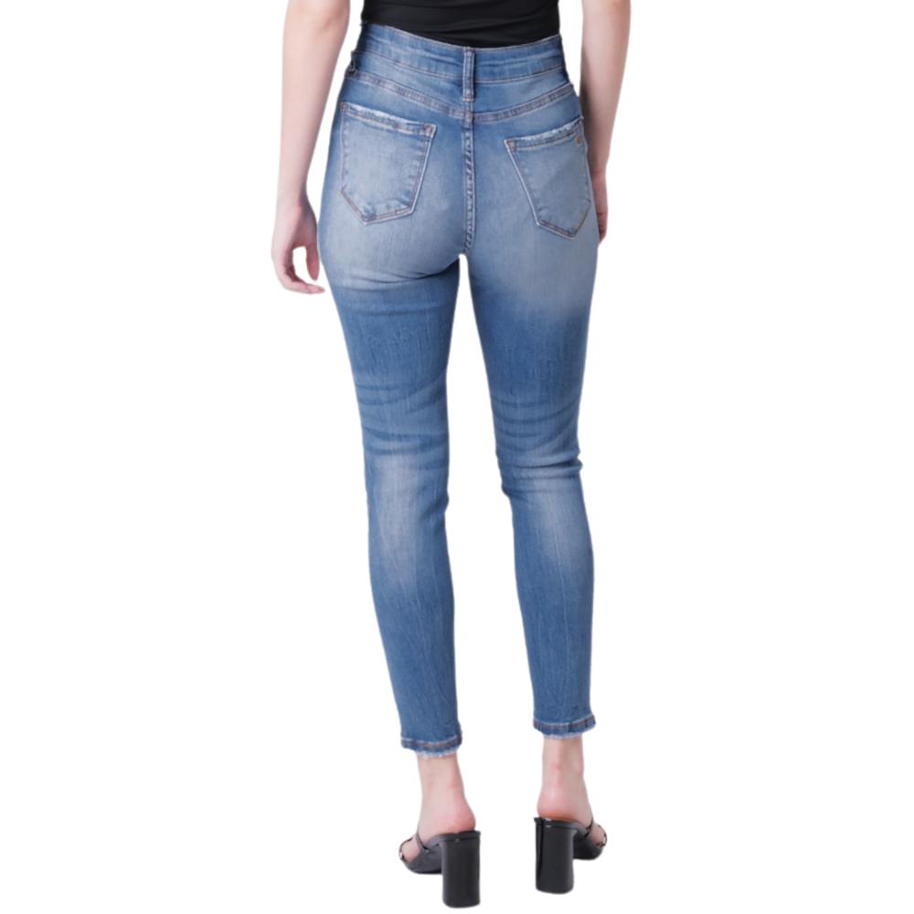 Foto 4 pulgar | Jeans Balam Skinny color Azul para Mujer