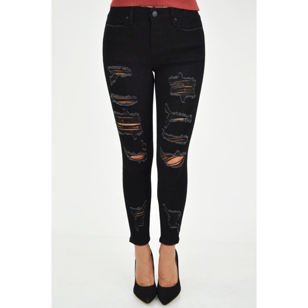 Foto 1 | Jeans con Strech Balam para Mujer color Negro