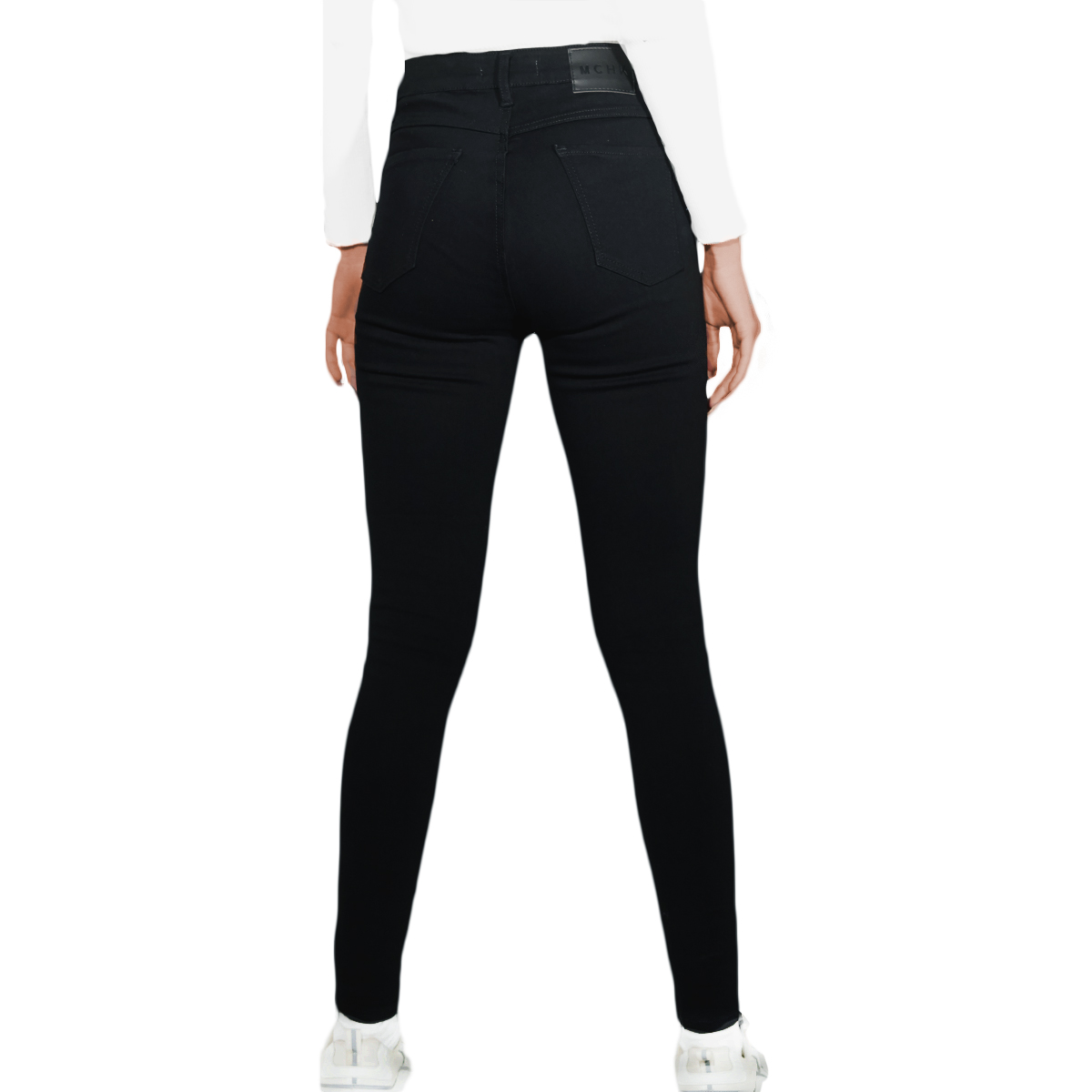 Foto 4 pulgar | Jeans para Mujer  Mchk 6002 Talla Extra Tiro Alto color Negro