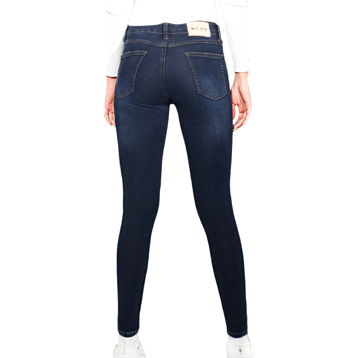 Foto 4 pulgar | Jeans Mchk de Mezclilla Skinny 6004 Tiro Medio para Mujer color Azul