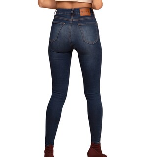 Foto 2 | Jeans Mchk 6001 de Mezclilla Skinny Tiro Alto para Mujer color Azul