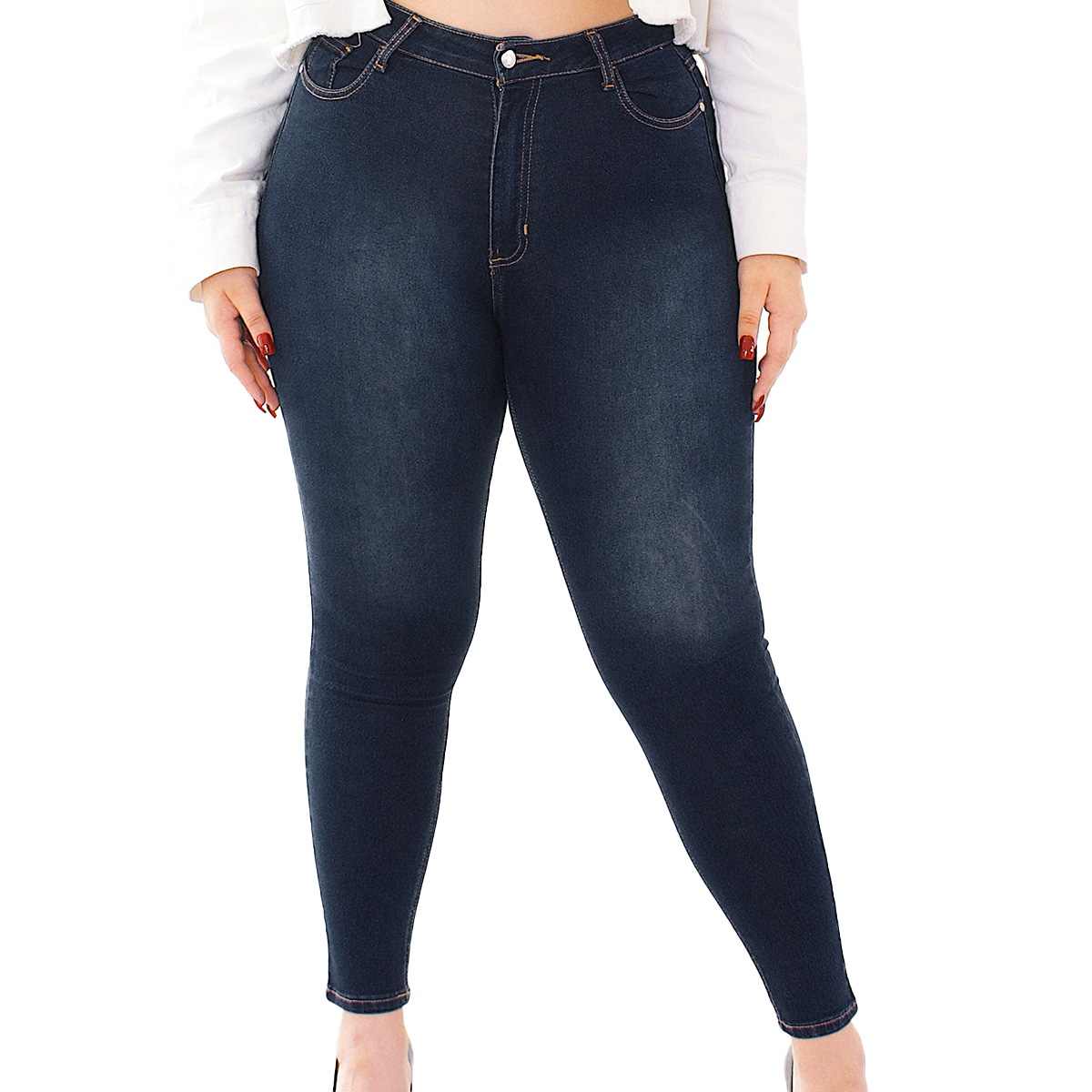 Foto 5 pulgar | Jeans Mchk 6001 de Mezclilla Skinny Tiro Alto para Mujer color Azul