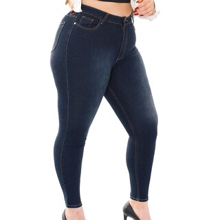 Foto 5 | Jeans Mchk 6001 de Mezclilla Skinny Tiro Alto para Mujer color Azul