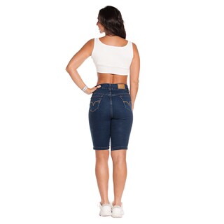 Foto 4 | Pantalón Pescador Mezclilla Stretch para Mujer