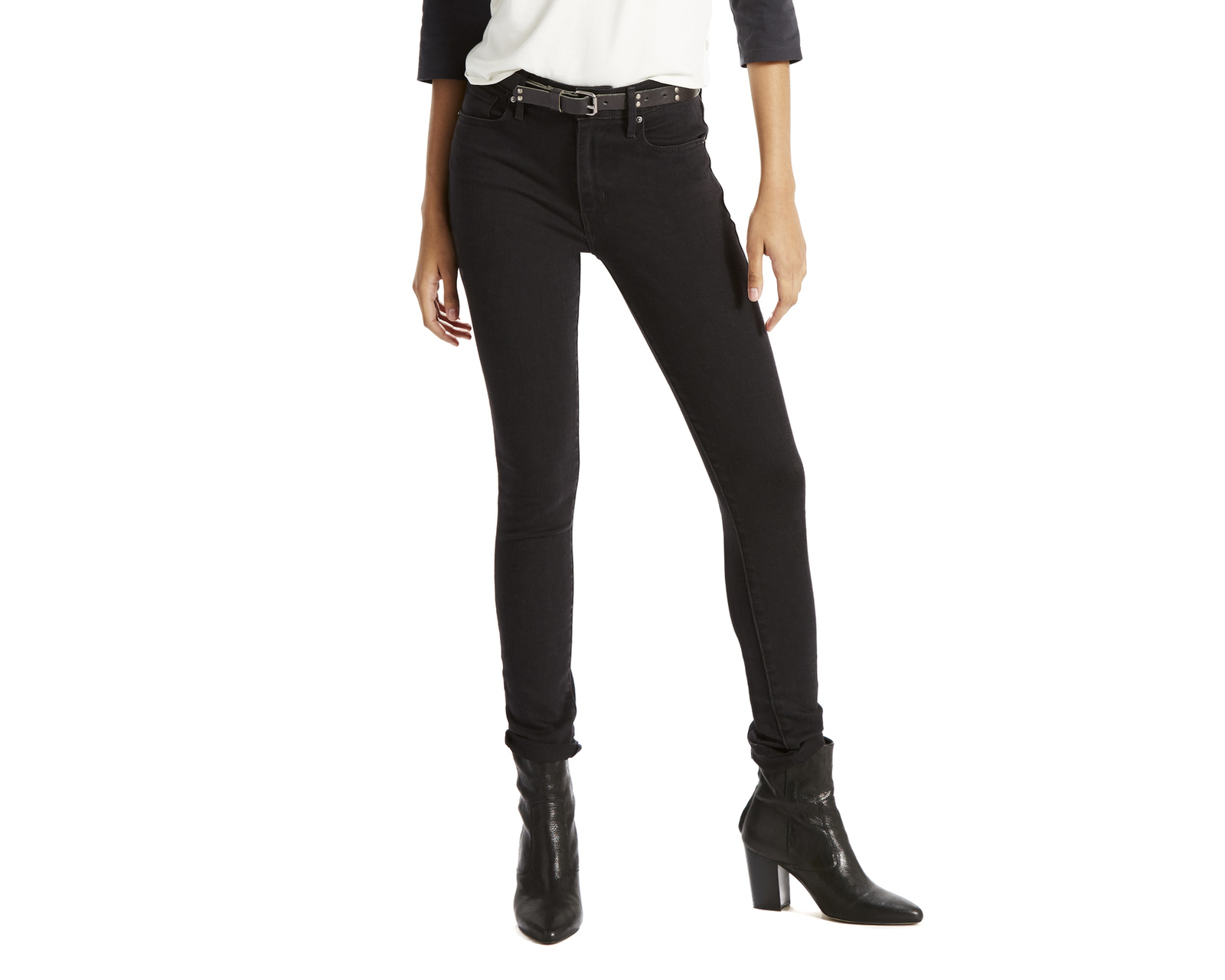 Foto 2 pulgar | Jeans High-Rise Skinny Levi's 18882-0024 color Negro para Mujer