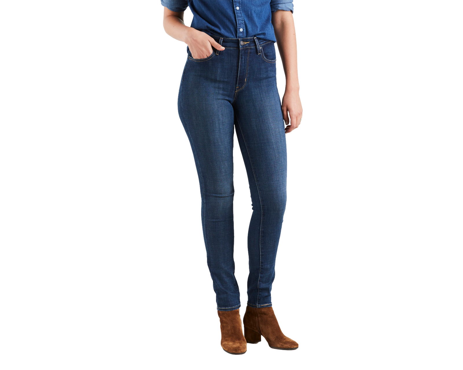 Foto 2 pulgar | Jeans 721 High-rise Skinny Levi's 18882-0047 color Azul para Mujer