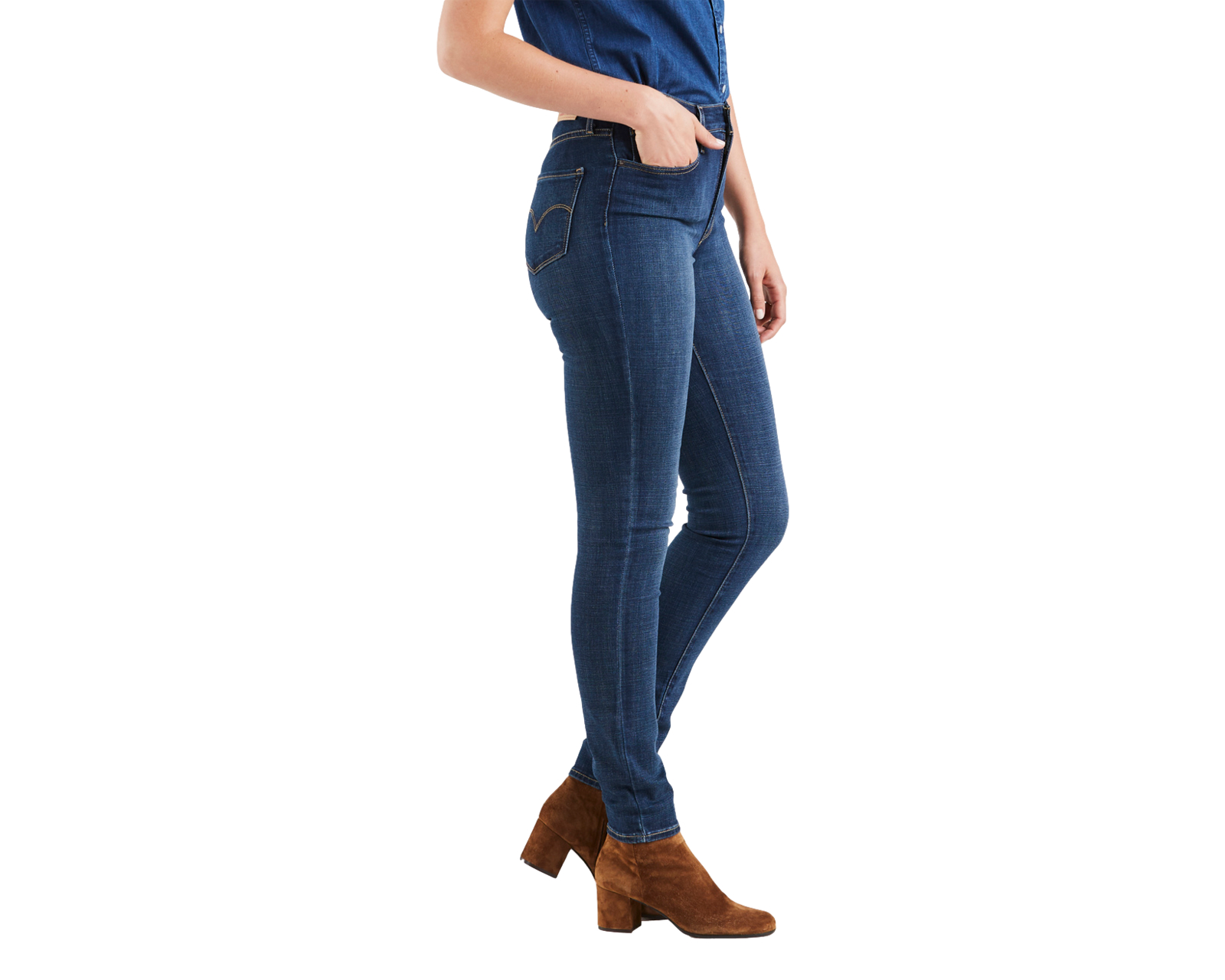 Foto 3 pulgar | Jeans 721 High-rise Skinny Levi's 18882-0047 color Azul para Mujer