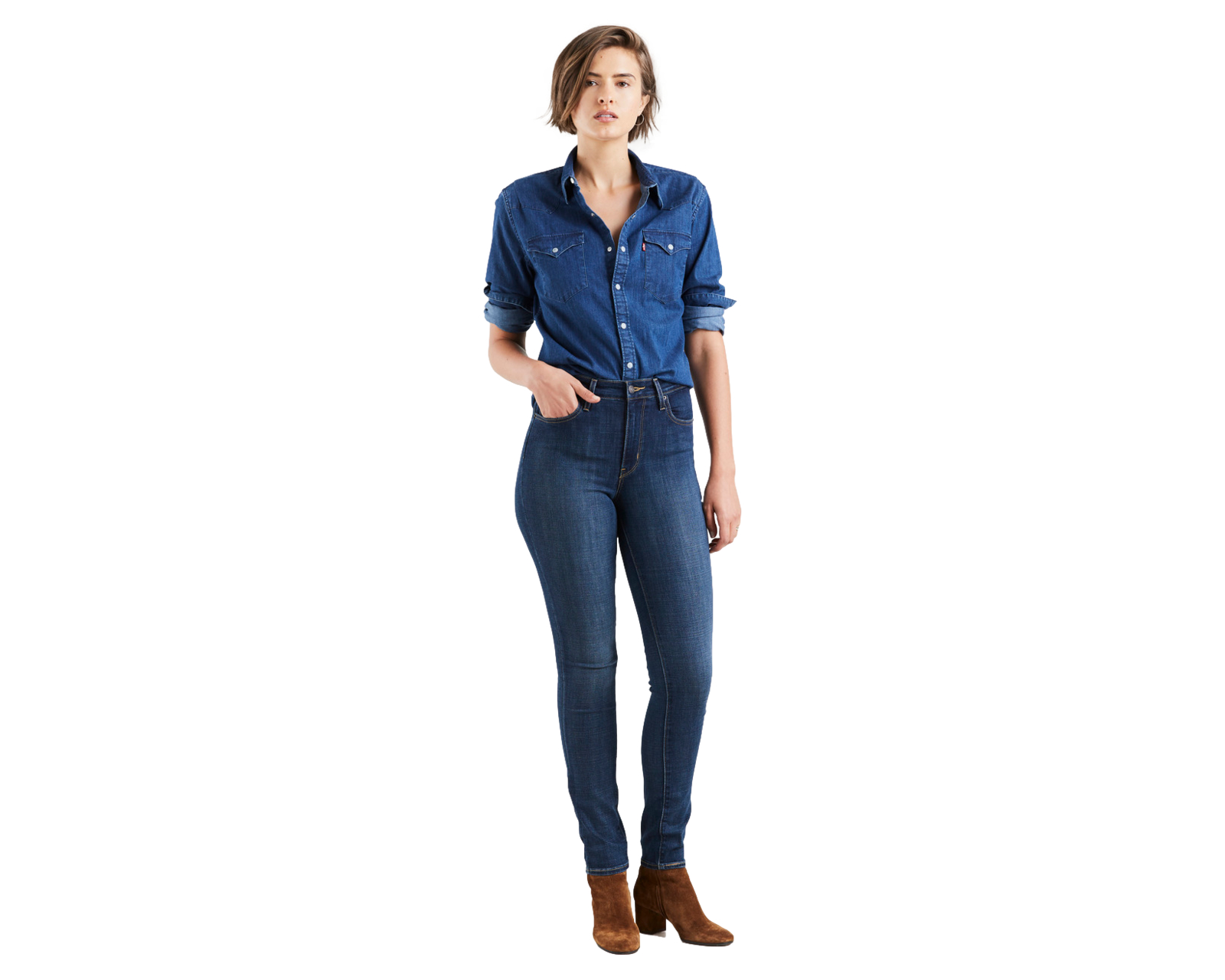 Foto 5 pulgar | Jeans 721 High-rise Skinny Levi's 18882-0047 color Azul para Mujer