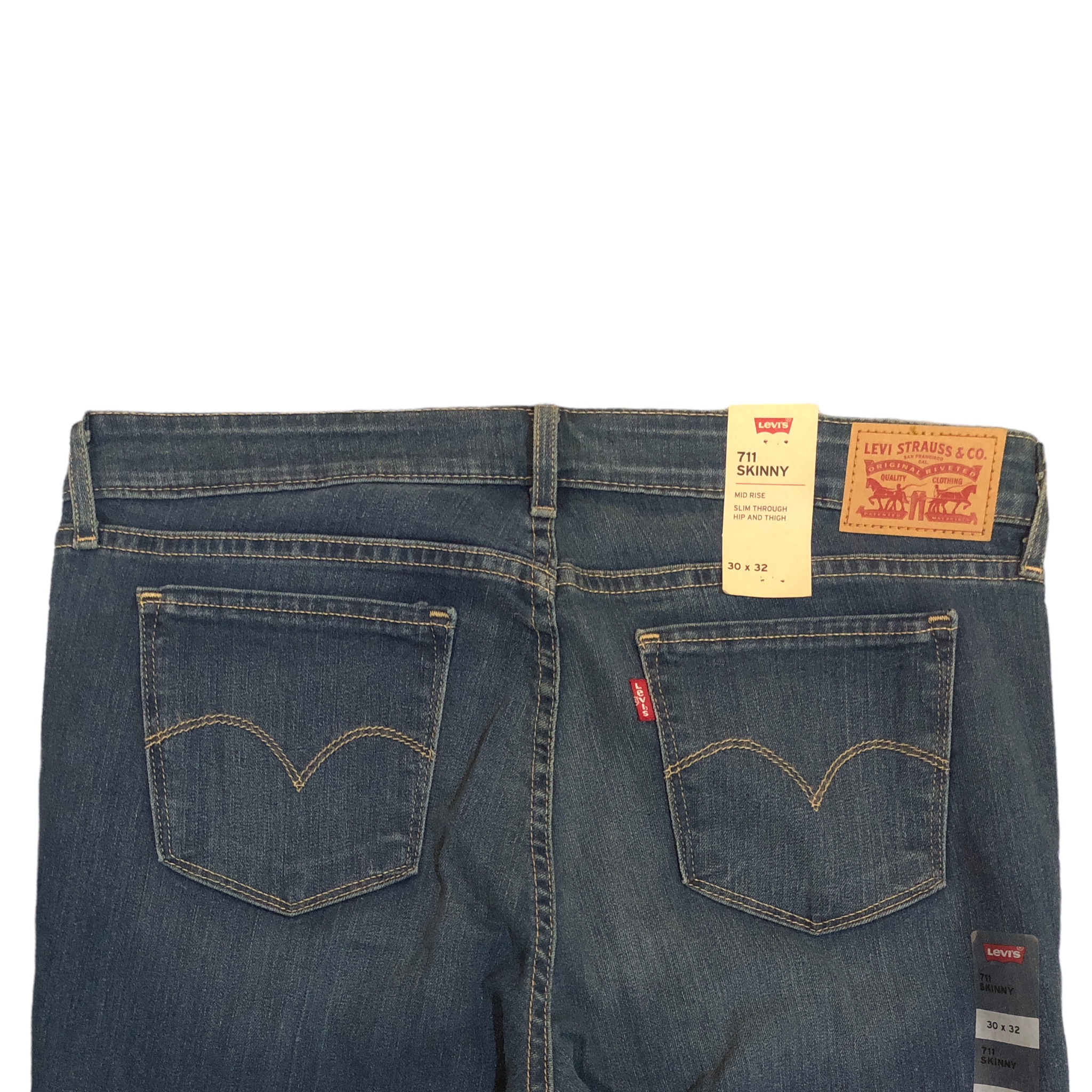 Foto 4 | Pantalón 711 Skinny Levi's 188810282 color Azul para Dama