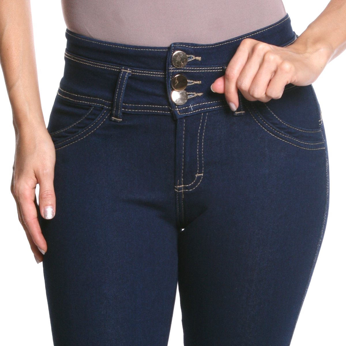 Foto 5 | Pantalón Mezclilla Stretch Pineda Jeans Corte Colombiano