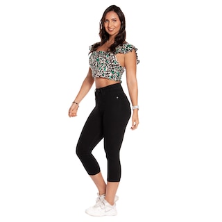 Foto 3 | Pantalon Capri Pineda Jeans Mezclilla Stretch para Dama
