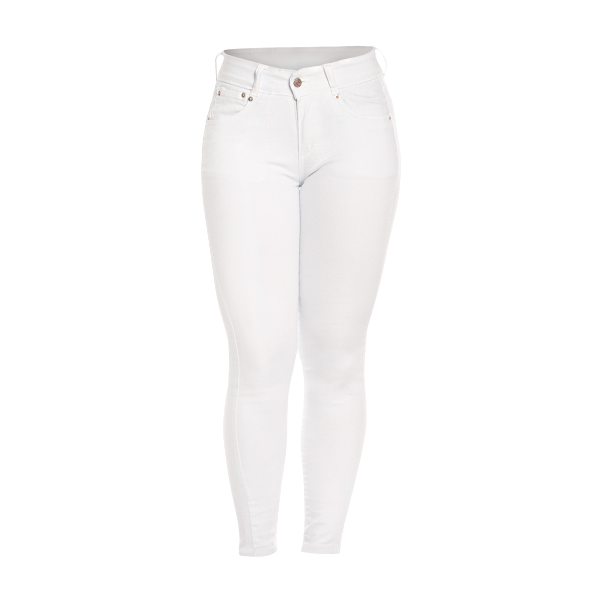 Foto 4 pulgar | Pantalón de Mezclilla Pineda Jeans color Blanco Tiro Alto Strech para Dama