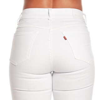 Foto 4 | Pantalón de Mezclilla Pineda Jeans color Blanco Tiro Alto Strech para Dama