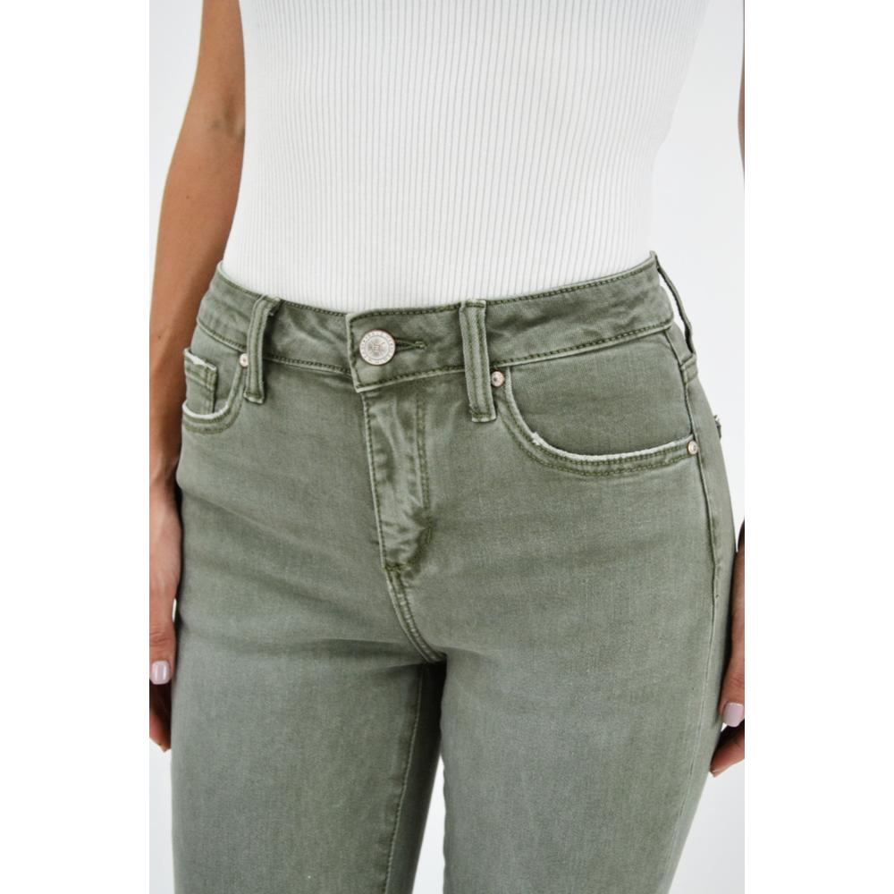 Foto 6 pulgar | Jeans Skinny con Stretch Roman Fashion J-BAL-6065 color Verde