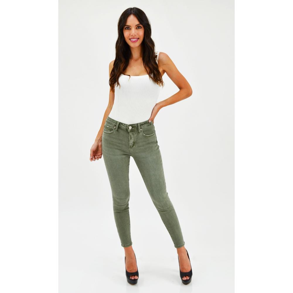 Foto 7 pulgar | Jeans Skinny con Stretch Roman Fashion J-BAL-6065 color Verde