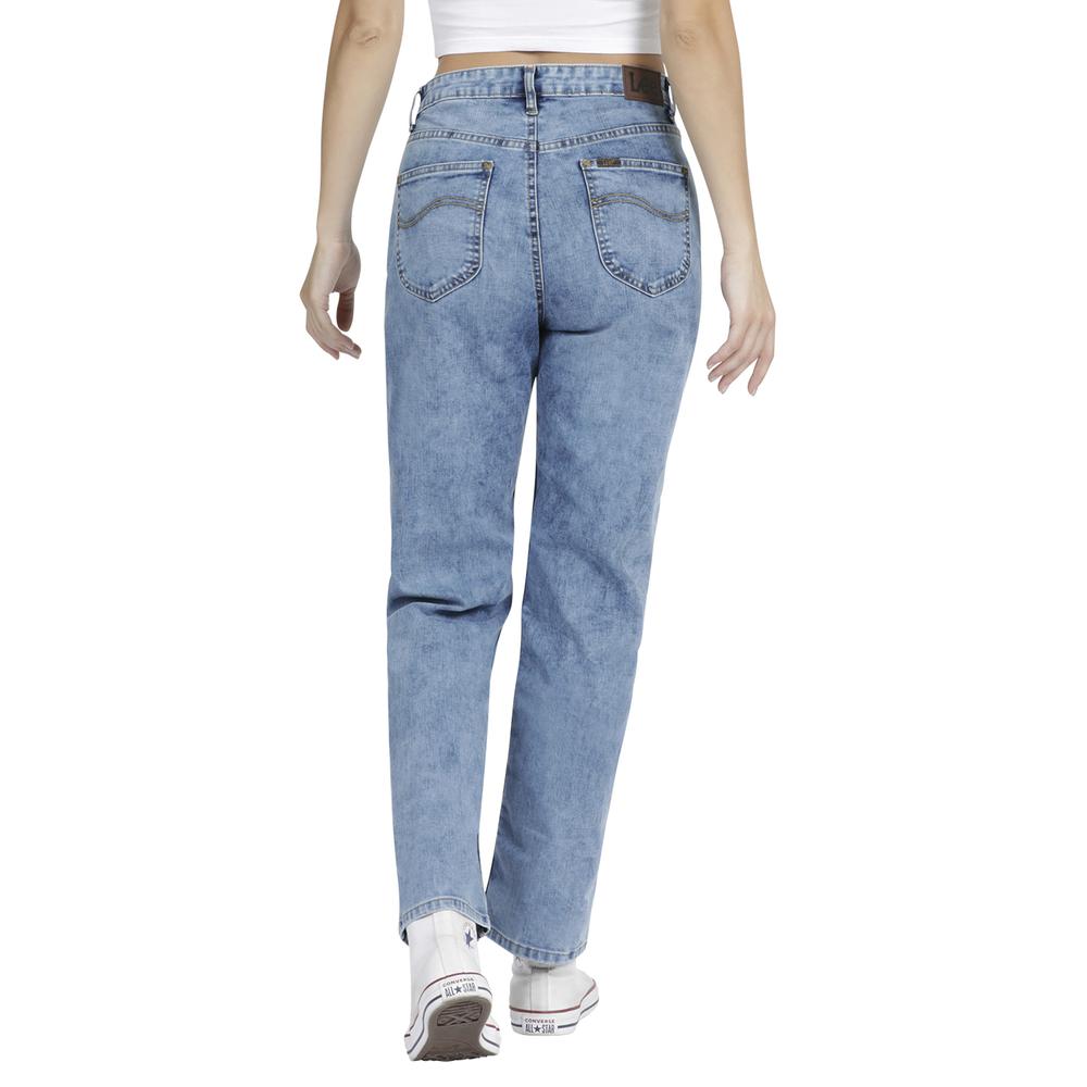 Foto 4 pulgar | Jeans Lee Mom Fit 340 color Azul para Mujer