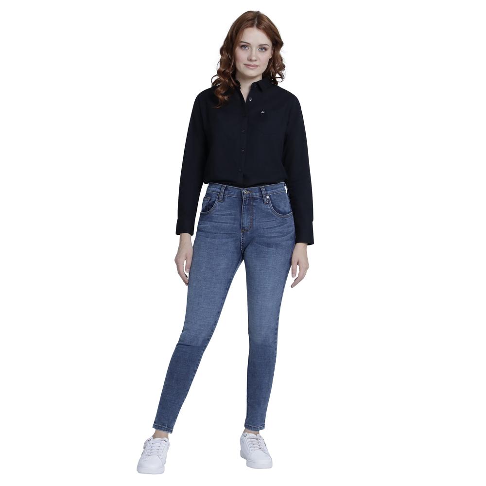 Foto 5 pulgar | Jeans Lee Skinny Fit 342 color Azul para Mujer