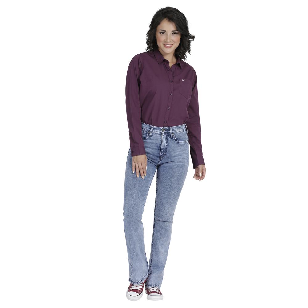 Foto 5 pulgar | Jeans Lee Skinny Flare Fit 347 color Azul para Mujer