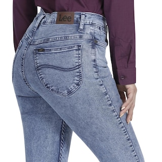 Foto 5 | Jeans Lee Skinny Flare Fit 347 color Azul para Mujer
