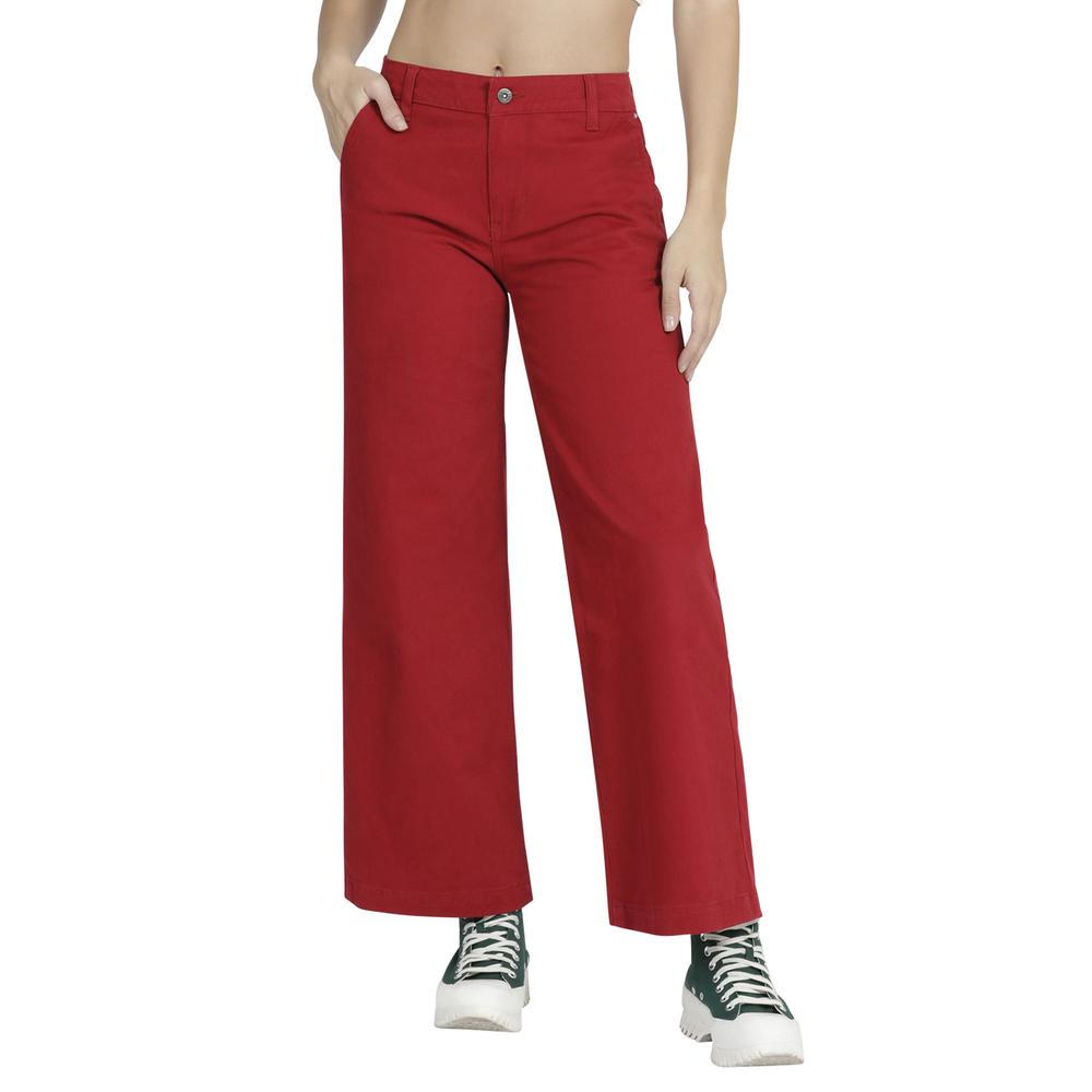 Foto 2 pulgar | Jeans Lee Wide Leg Fit 3xx color Rojo para Mujer