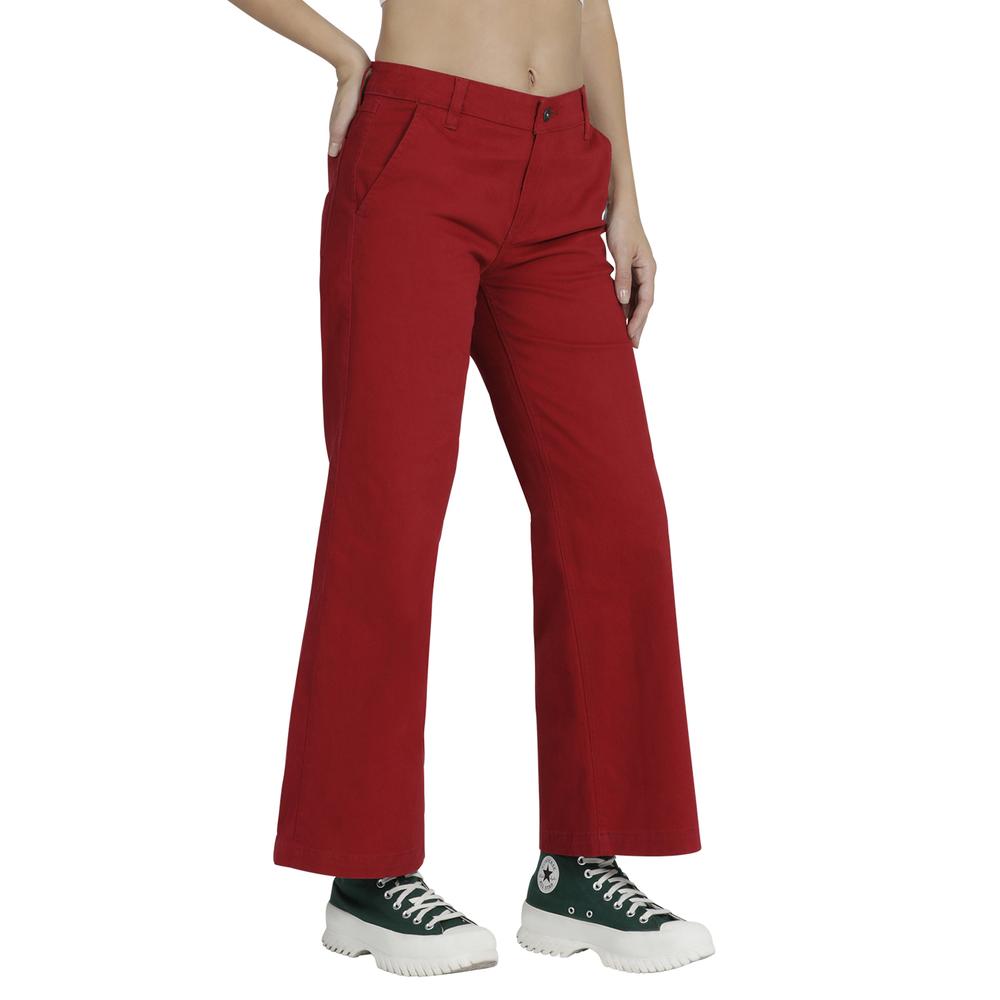 Foto 3 pulgar | Jeans Lee Wide Leg Fit 3xx color Rojo para Mujer